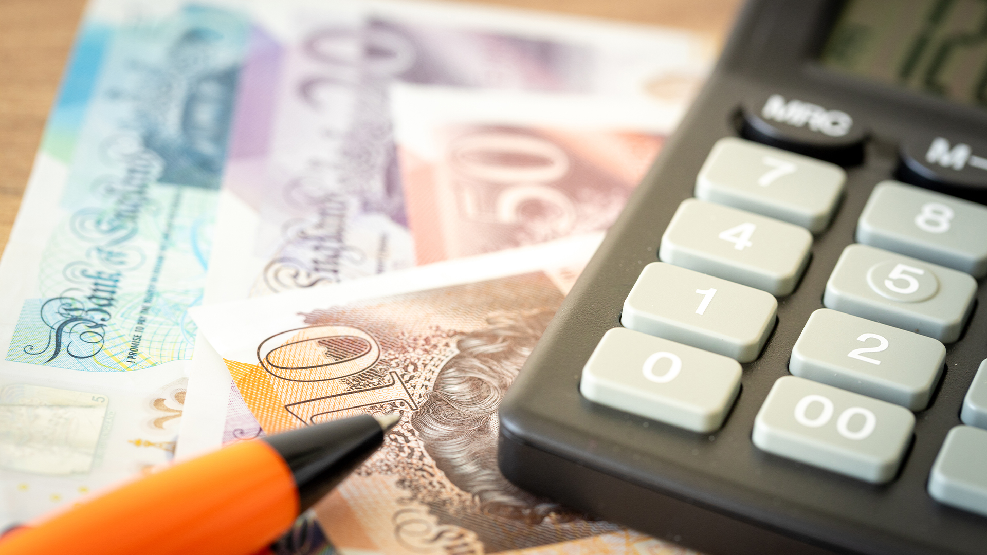 British Pounds, Calculator and Money File