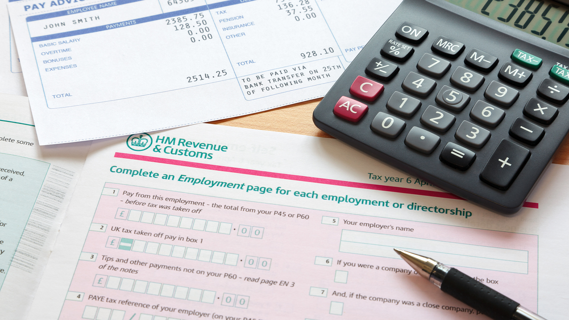 Self assessment tax return